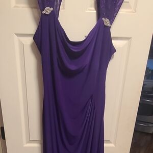 Elegant Purple Evening Dress